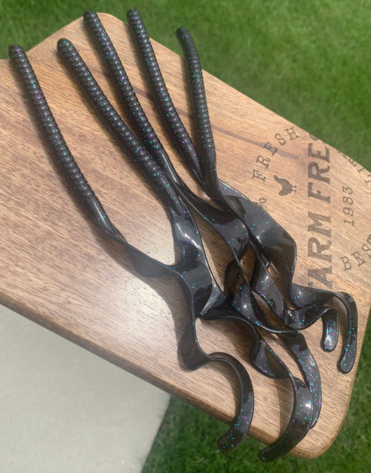 Kmag Worm Color 065 Green Pumpkin Magic Floating