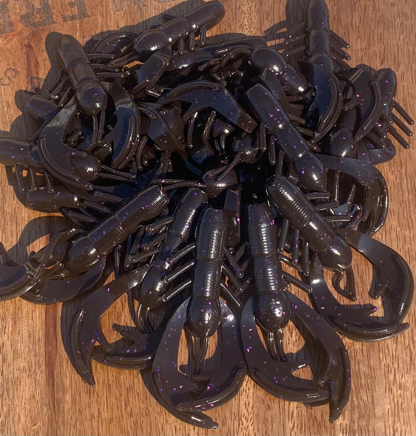 Knesse Craw Color 011P Green Pumpkin w Purple flk