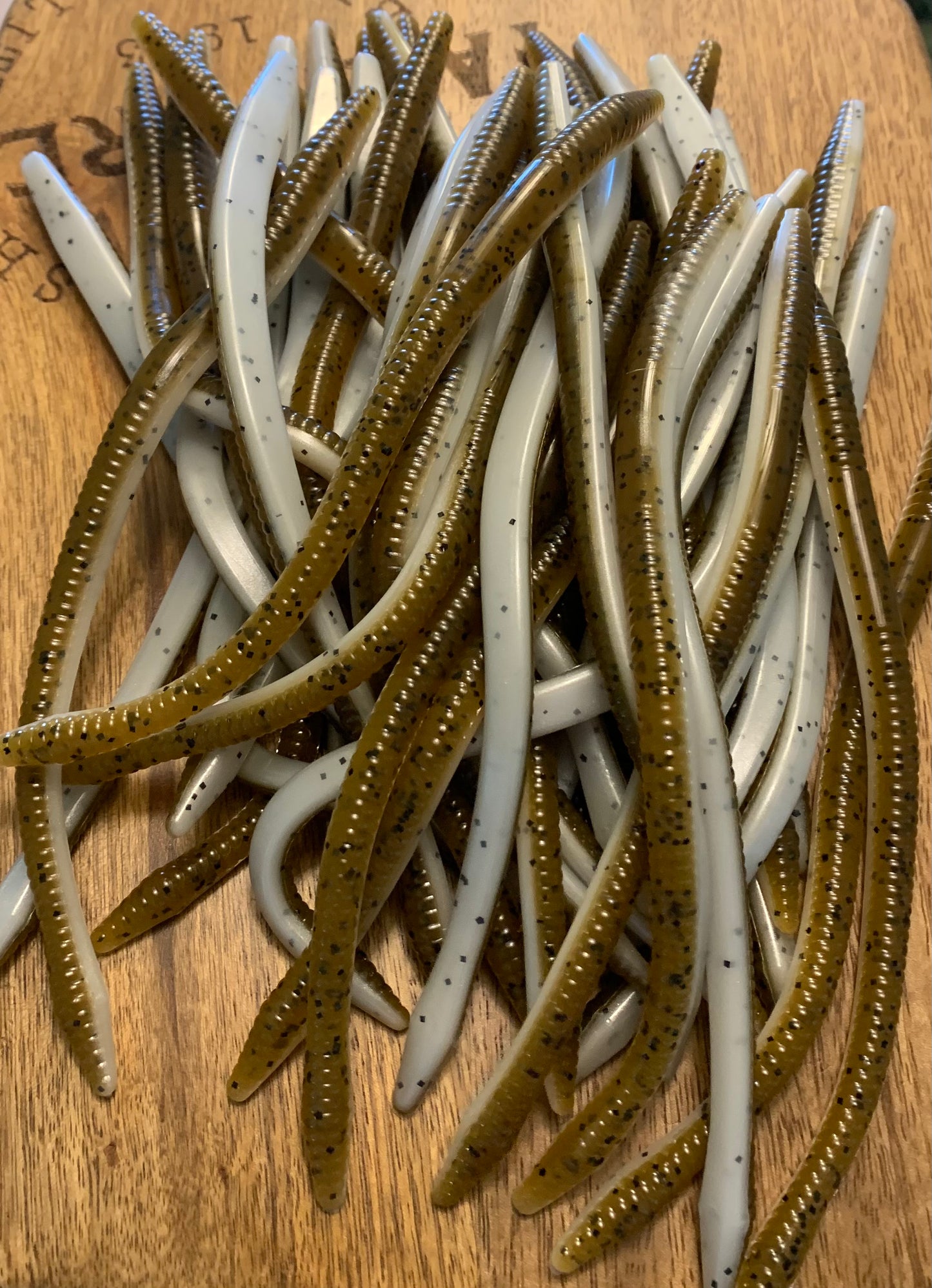 Ktrick Worm Color 039 Green Pumpkin Shad