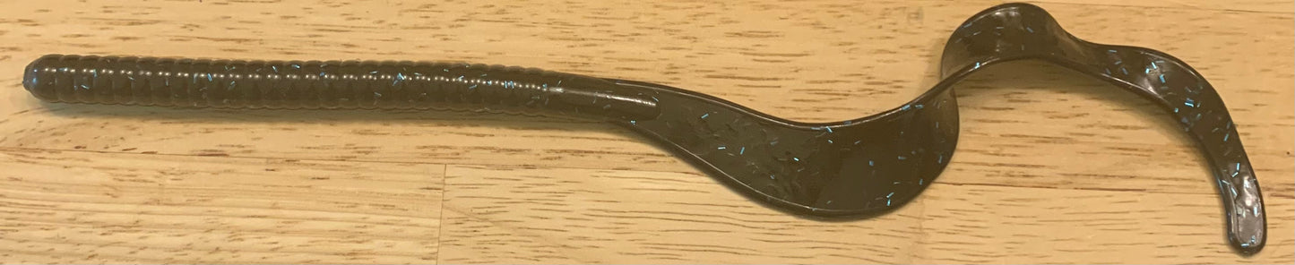 Kmag Worm Color 013 Black w Blue Flk N/S Floating