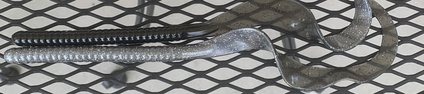 Kmag Worm Color 041 Black Shad